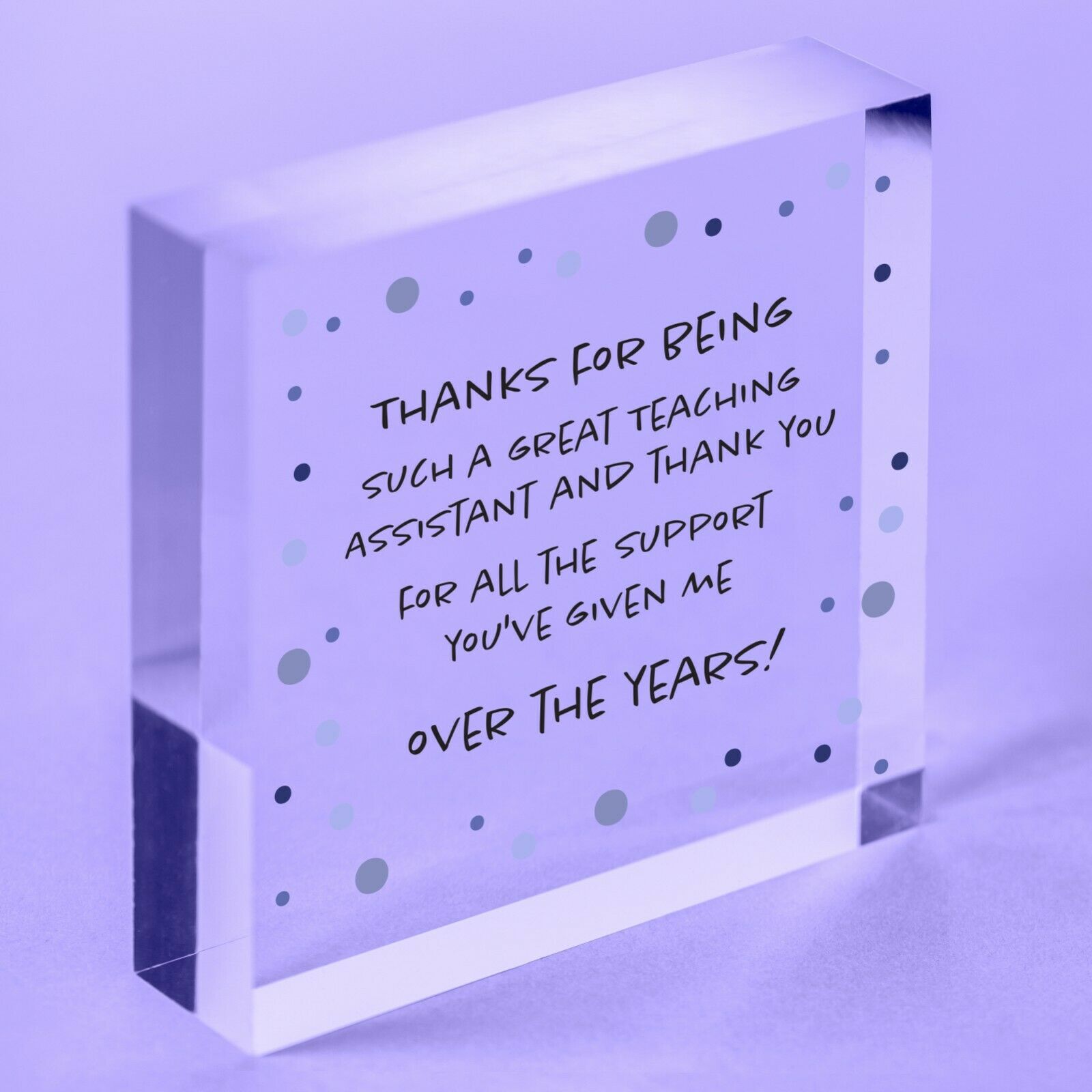 TA Teaching Assistant Thank You Gifts Acrylic Plaque Teacher Leaving Gift