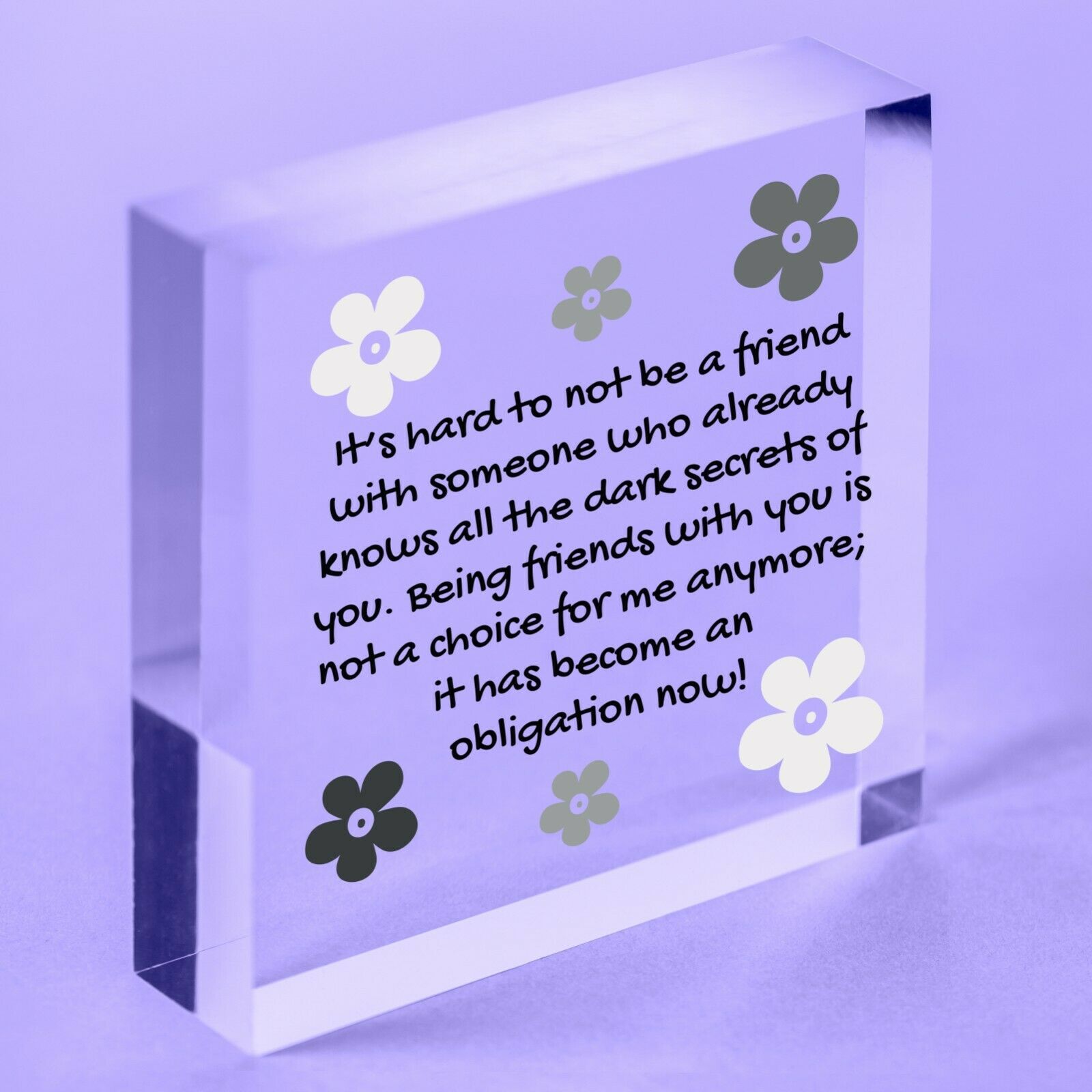 Special Friend Friendship Acrylic Plaque Thank You Birthday Gifts