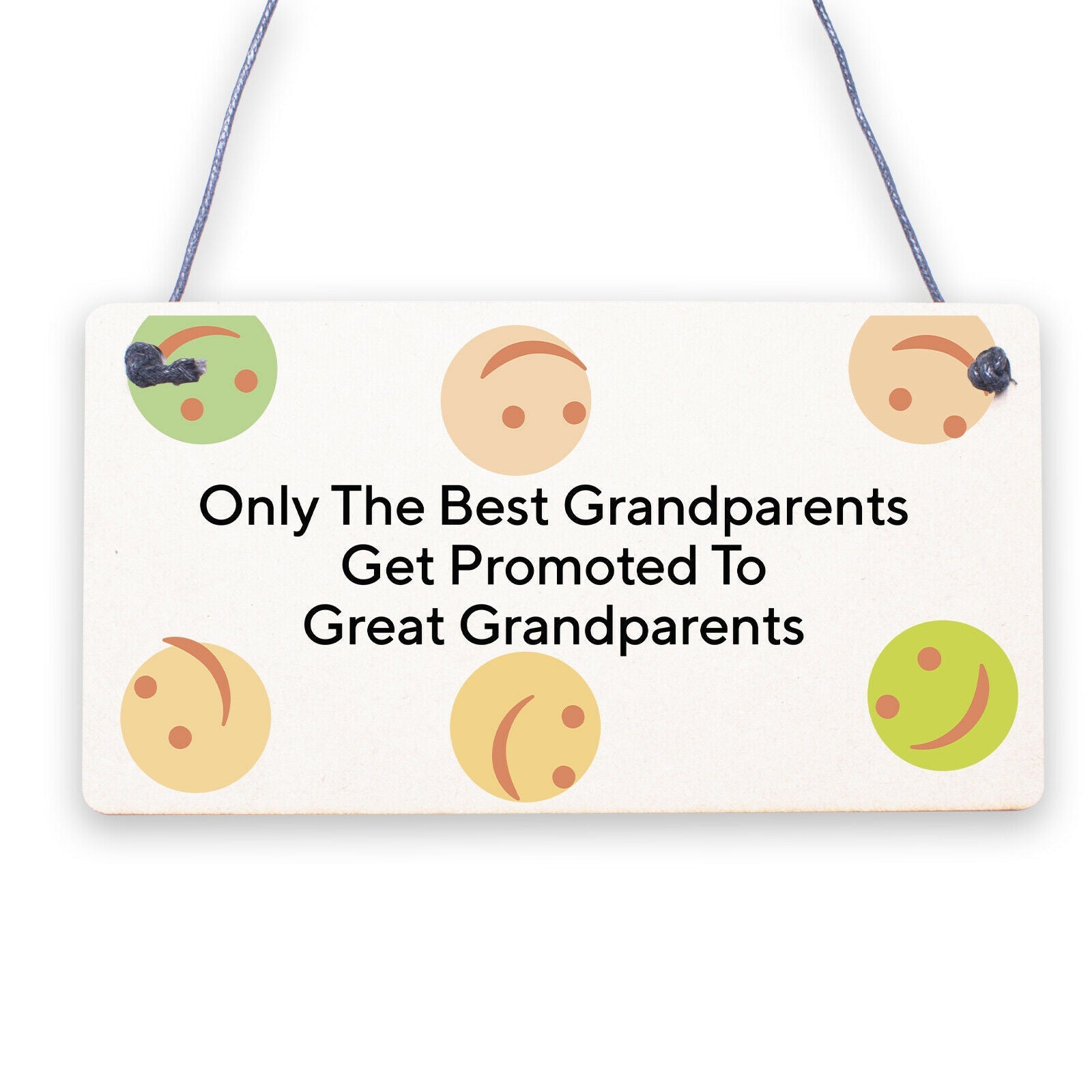 Only The Best Grandparents Get Promoted Lovely Hanging Wooden Plaque Sign Gift