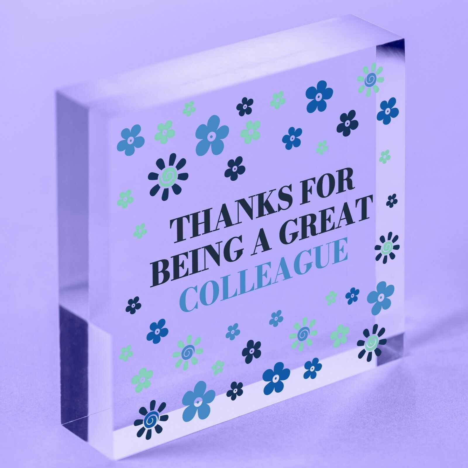 Chance Made Us Colleagues Leaving Gift Acrylic Block Colleague Thank You Gifts