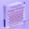 Happy Birthday Gifts Funny Sign Heart Best Friend Thank You Gift Acrylic Block