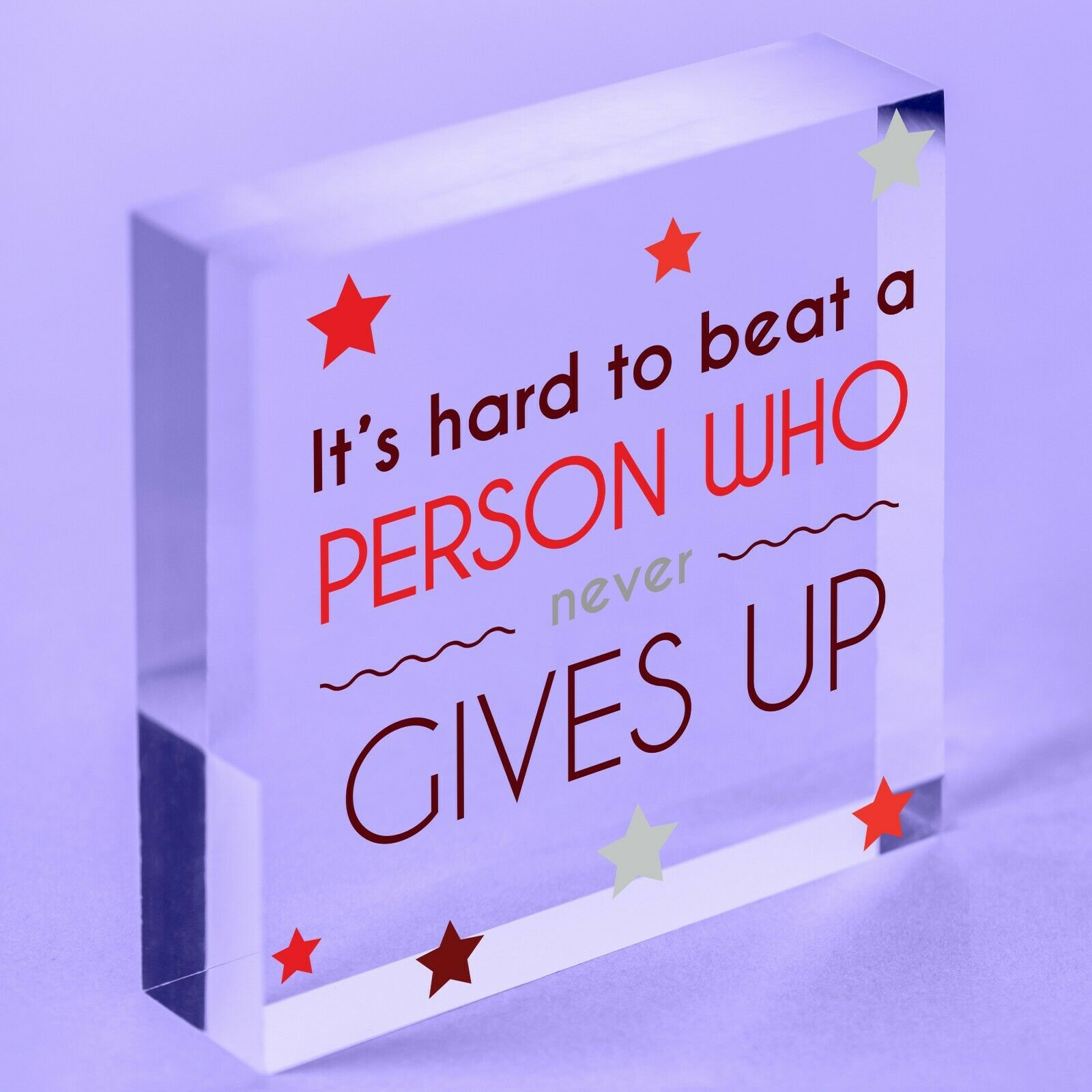 Braver Stronger Smarter & Beautiful Acrylic Block Friendship Plaque Sign