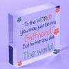 Girlfriend Birthday Christmas Card Gifts Acrylic Heart Anniversary Soulmate Gift