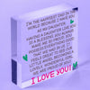 Proud Of My Daughter Acrylic Block Sign Plaque Daughters Love Gift