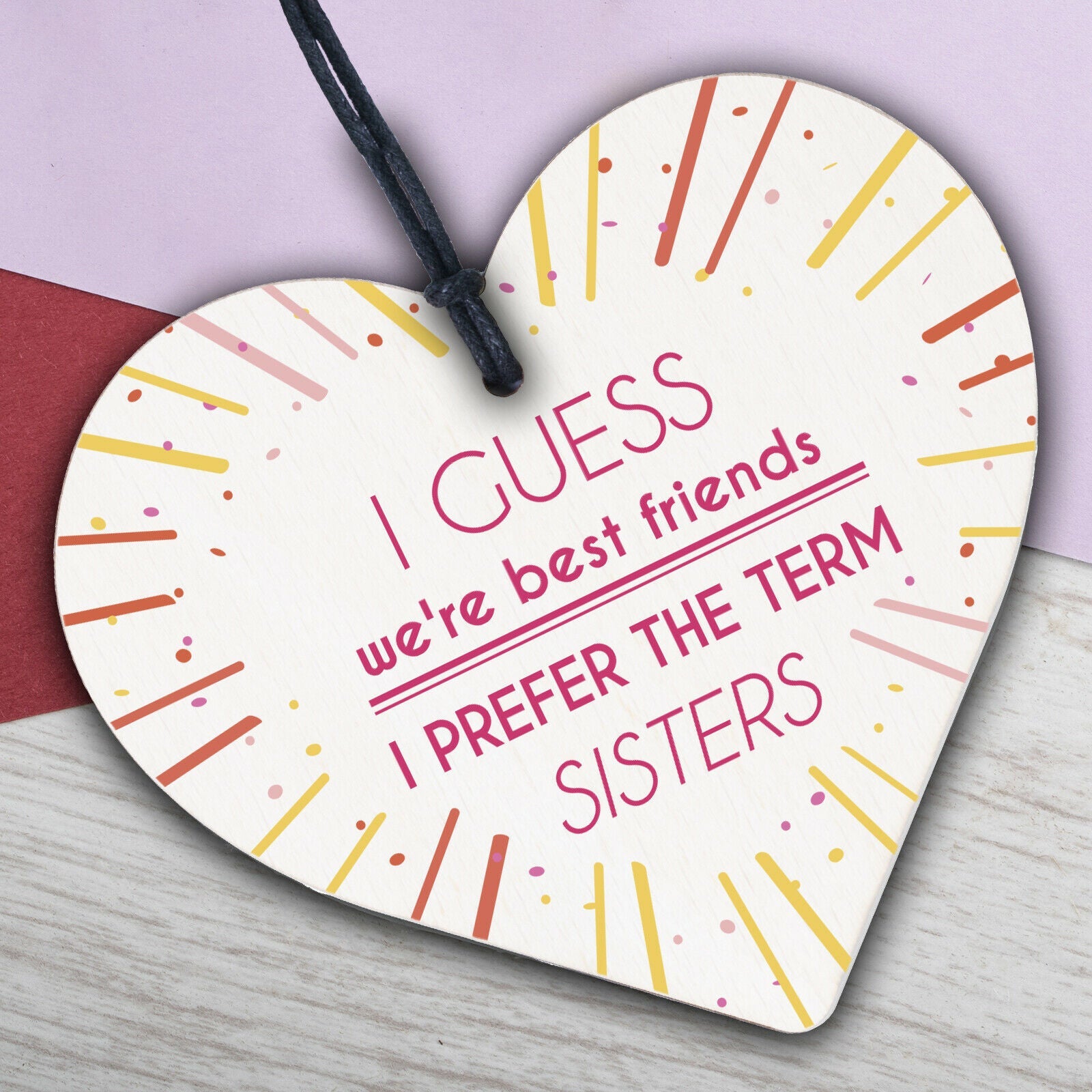 Like Sisters Best FRIEND Gifts Heart Christmas Friendship Gift Birthday Plaques