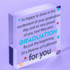 Graduation  Keepsake Acrylic Block University College Degree Congratulations