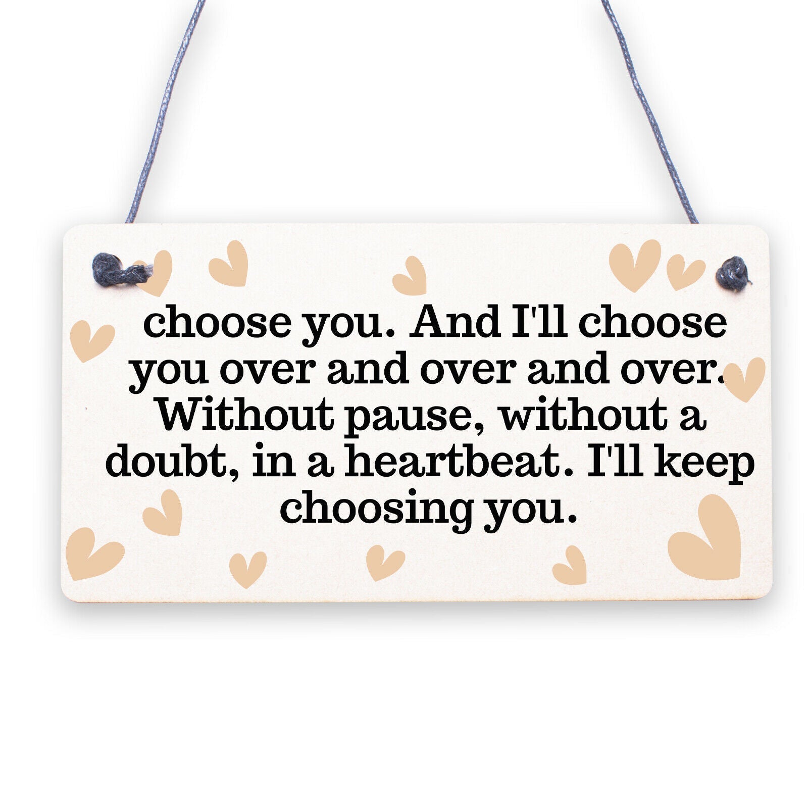 The First Time I Saw You Wooden Hanging Plaque Soulmate Valentine Love Gift Sign