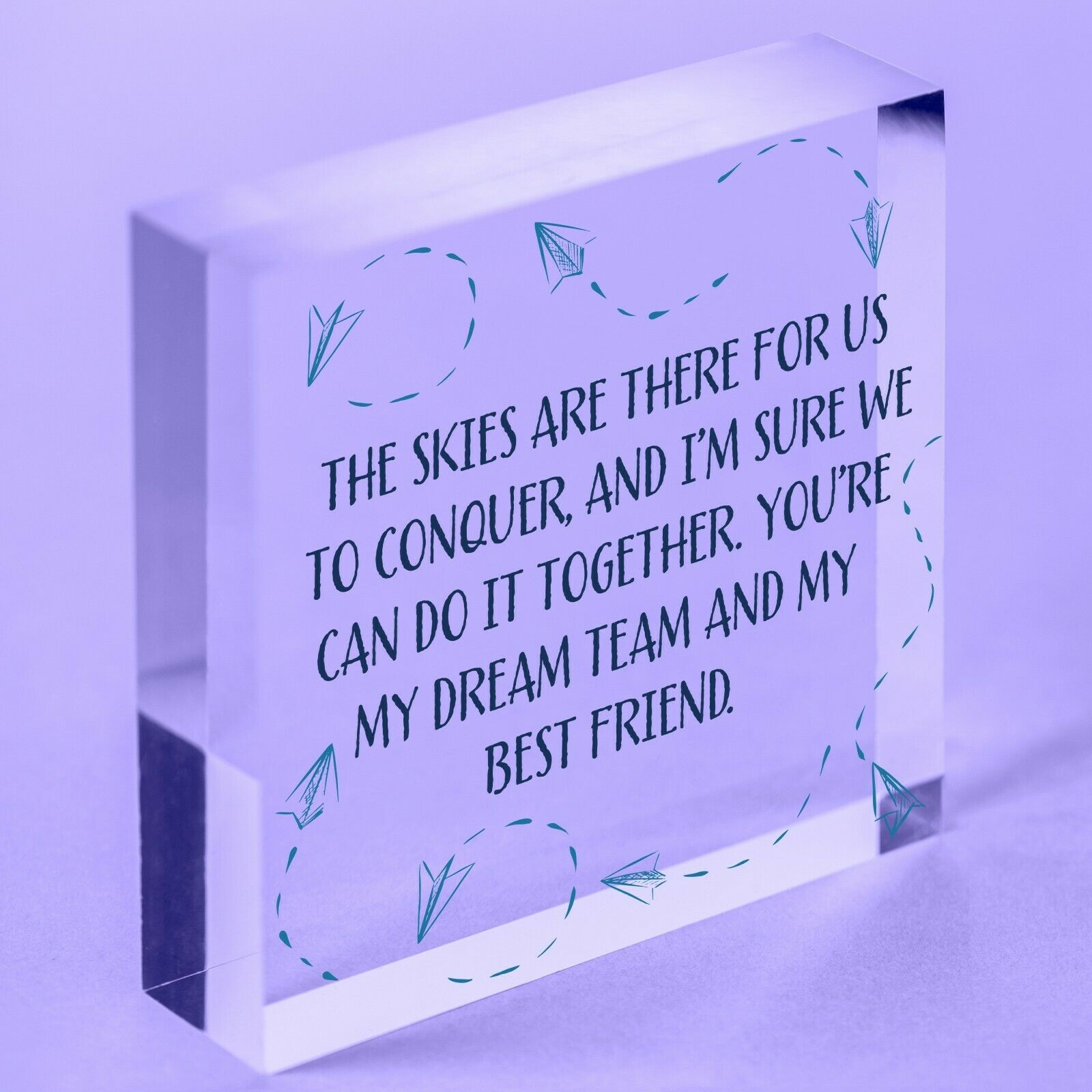 Best Friend Acrylic Block Birthday Thank You Mum Daughter Nan Gift