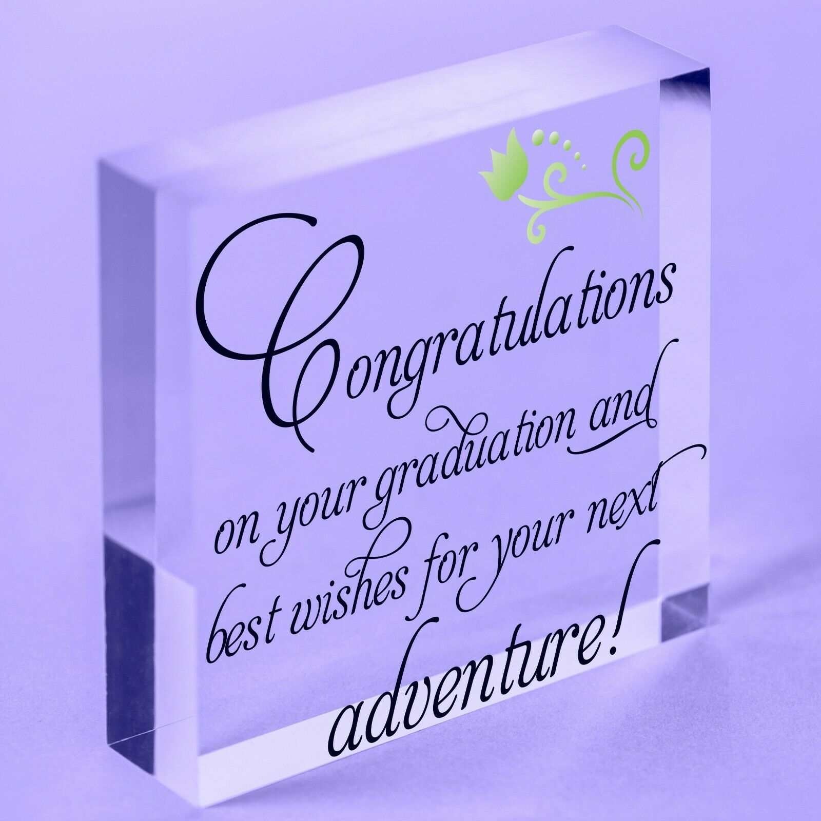 You Did It Congratulations Acrylic Block Keepsake Graduation Party Decorations