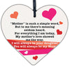 Mum Garden Memorial Gift Wooden Heart Grave Plaque Gifts For Mum In Memory Sign