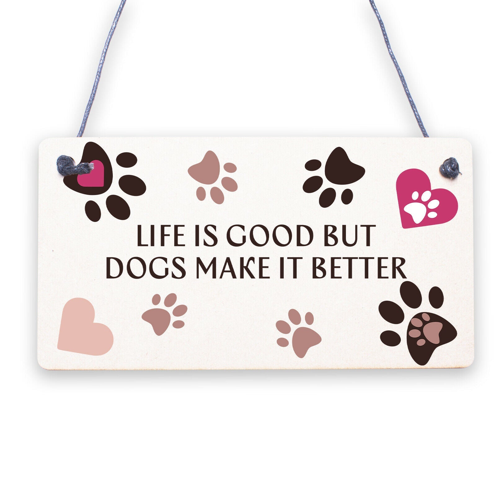 Funny Dog Signs For Home Hanging Wall Plaque Sign Xmas Gift For Dog Lovers