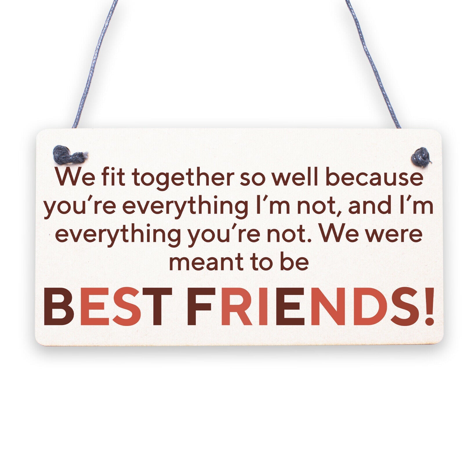 MY FRIEND IS YOU Plaque Sign Friendship Funny Wooden Gift Birthday Thank You NEW