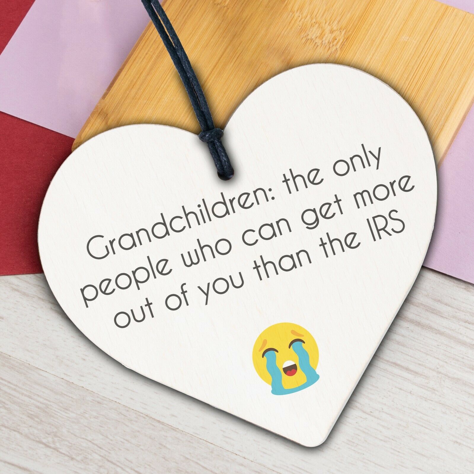 Funny Gift For Grandad Wooden Heart Sign Birthday Christmas Novelty Rude Gifts