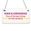 Nan And Grandad Christmas Birthday Gifts Plaque Grandparent Gifts THANK YOU