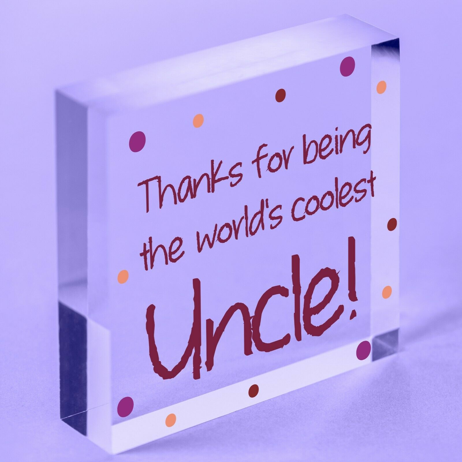 Uncle Birthday Gifts Presents Acrylic Heart Keepsake Christmas Uncle Gifts