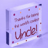 Uncle Birthday Gifts Presents Acrylic Heart Keepsake Christmas Uncle Gifts