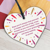 Graduation Gifts For Daughter Wooden Heart Plaque