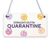 Funny Quarantine Hanging Sign Man Cave Bar Sign Home Decor Novelty Joke Gift