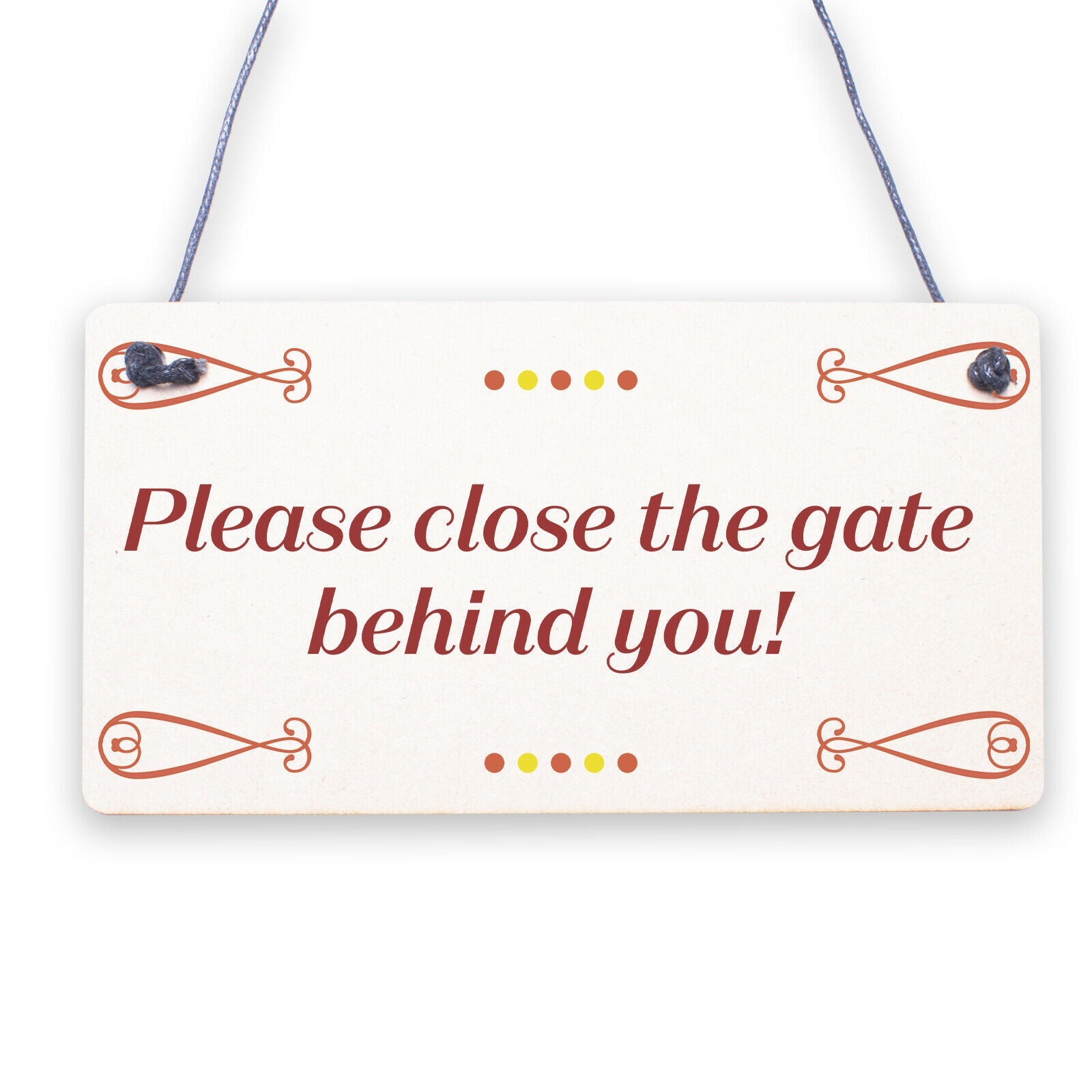 Shut The Bloody Gate Novelty Wooden Hanging Plaque Gift Funny Garden Fence Sign