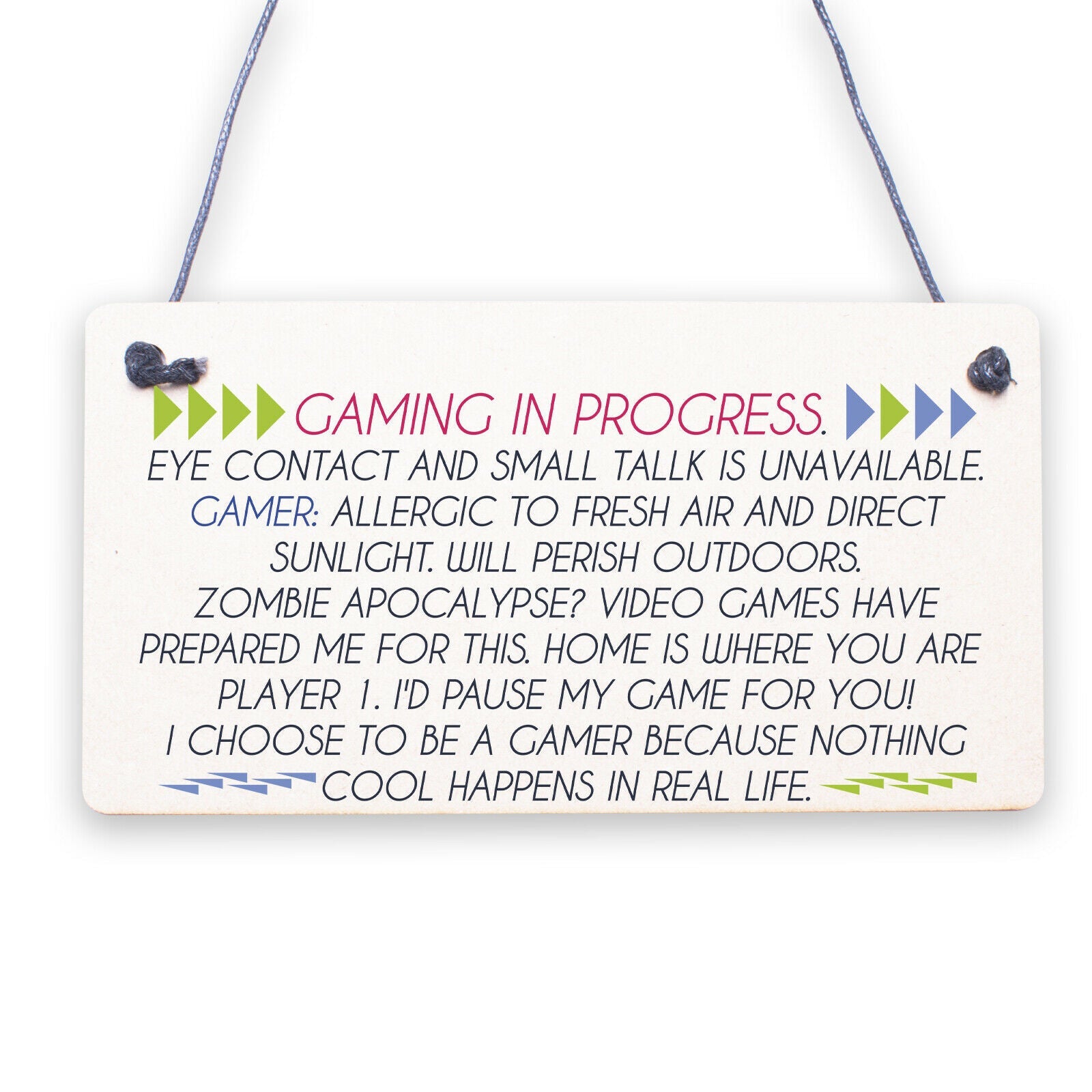 Funny Gaming Sign Gamer Gift For Birthday Christmas Brother Son Gift For Him