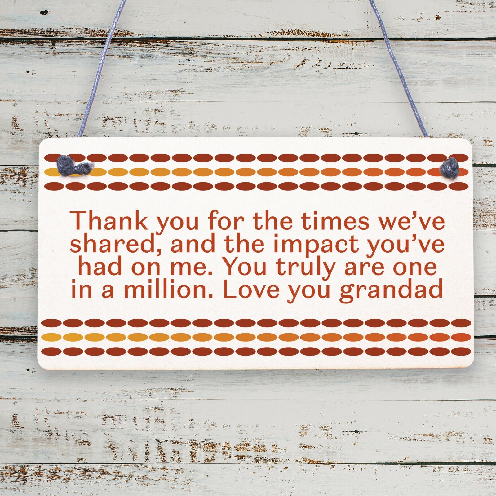 Christmas Birthday Gifts For Grandad Grandparents Standing Plaque Thank You Gift