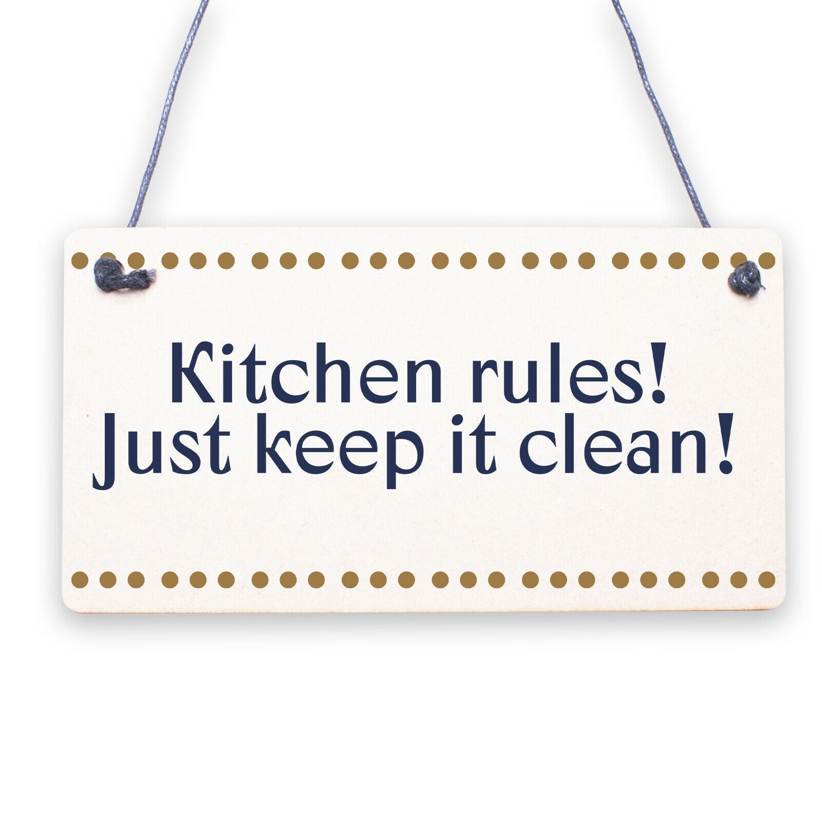 Funny Kitchen House Rules Home Decorative Hanging Plaque Gift Sign Wall Sign