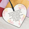 Wedding Gift Wooden Heart Plaque Mr And Mrs Good Luck Bride