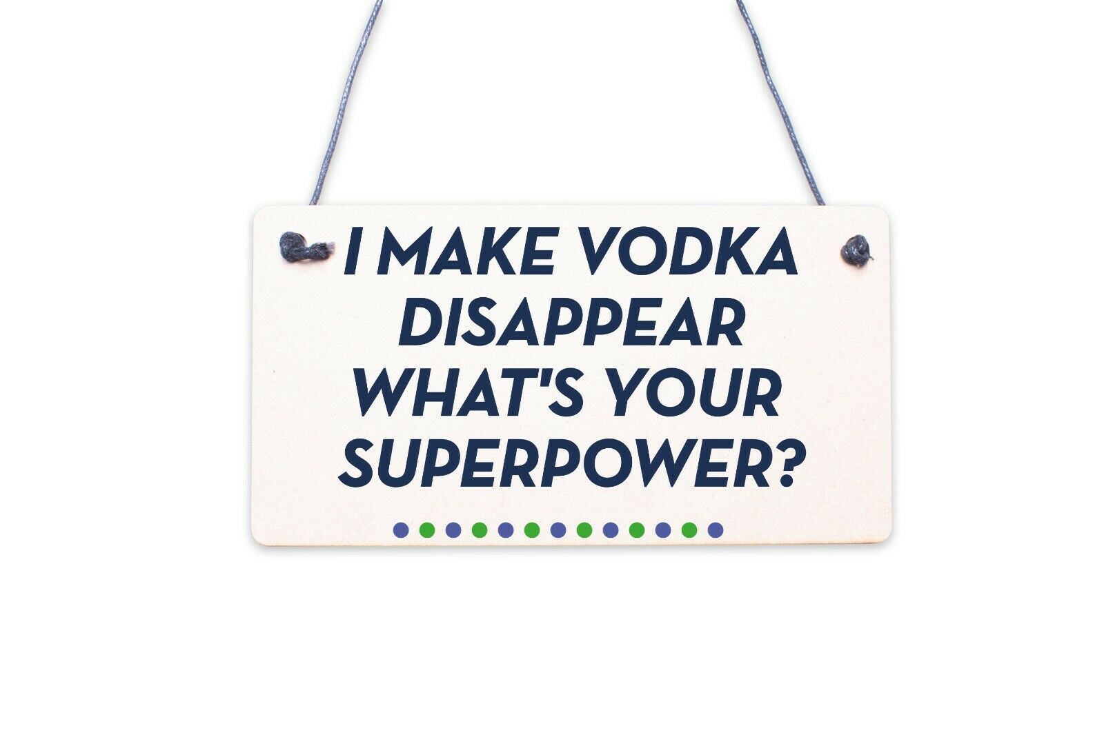 Funny Make Vodka Disappear Alcohol Gift Man Cave Home Bar Wall Plaque Pub Sign