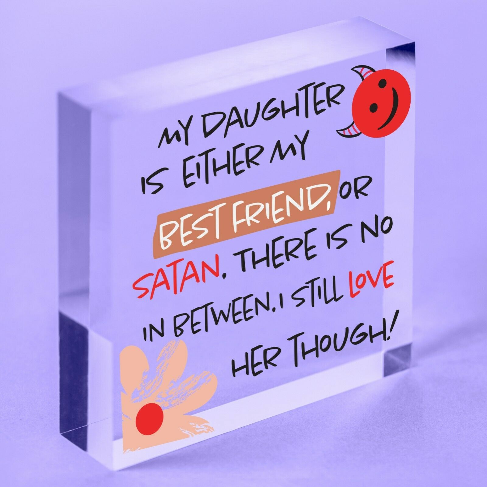 Funny Mum Gifts From Son Mothers Day Birthday Acrylic Plaque Gift Present