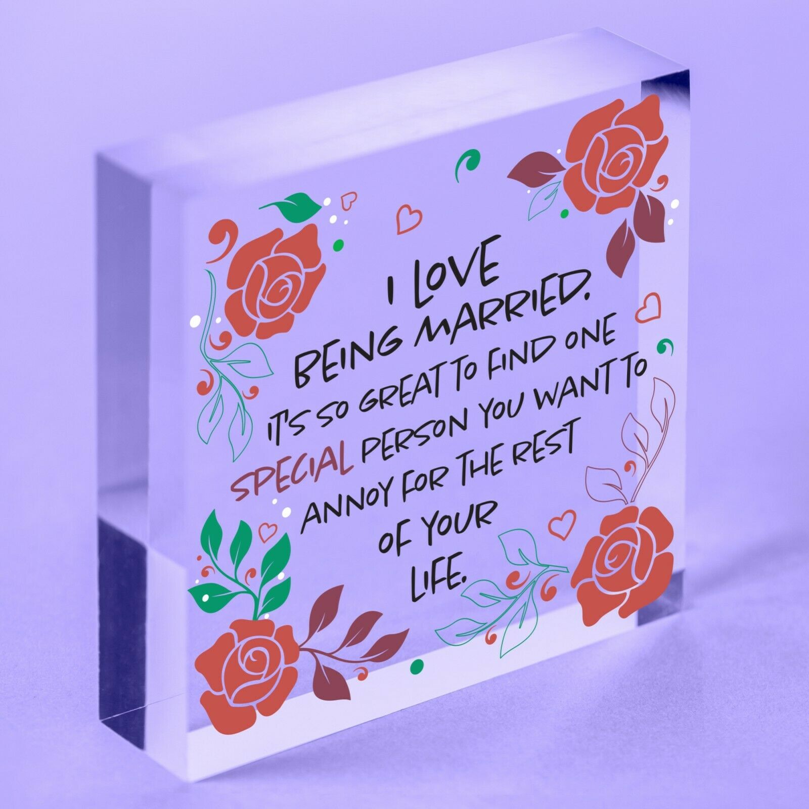 Rude Valentines Day Gifts Acrylic Block Gift For Boyfriend Husband Gift For Him