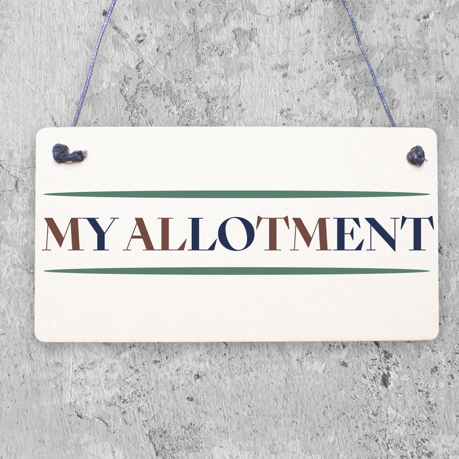 My Allotment Sign Perfect Gift for Mum Dad Garden Wooden MDF Stand