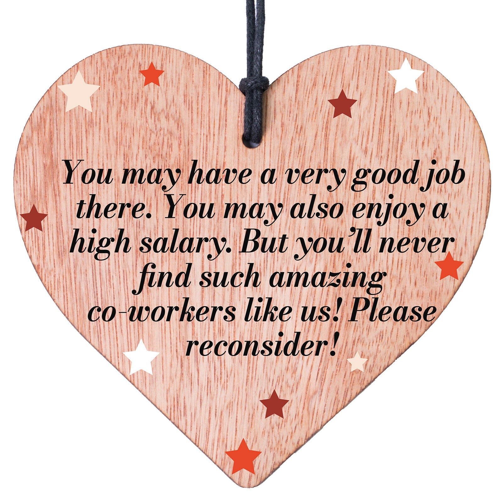 Sorry You Are Leaving Co-worker Message Heart Plaque Good Luck Message Funny