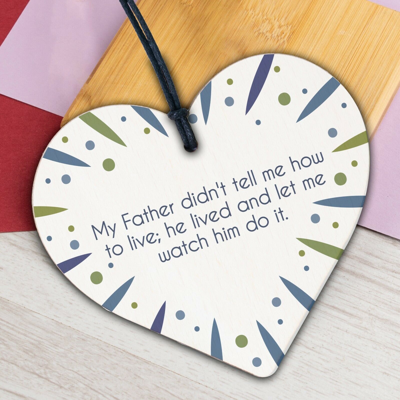 Dad Special One Hanging Wooden Heart FATHERS DAY Gifts For Him Special THANK YOU