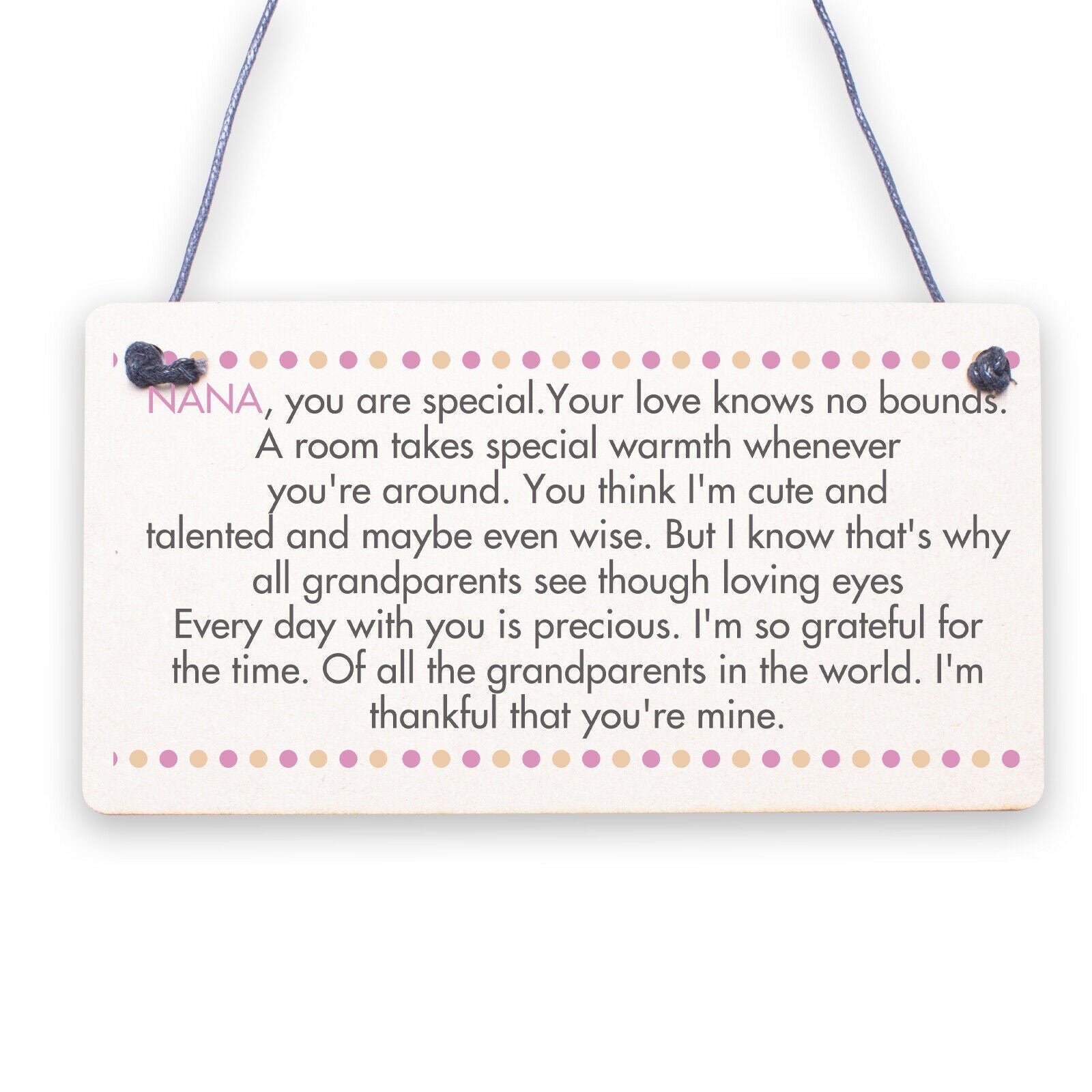 Nan And Grandad Gift Standing Plaque Grandma and Grandpa Birthday Christmas Gift