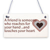 Handmade Friendship Sign Best Friend Shabby Chic Plaque Thank You Gift Keepsake