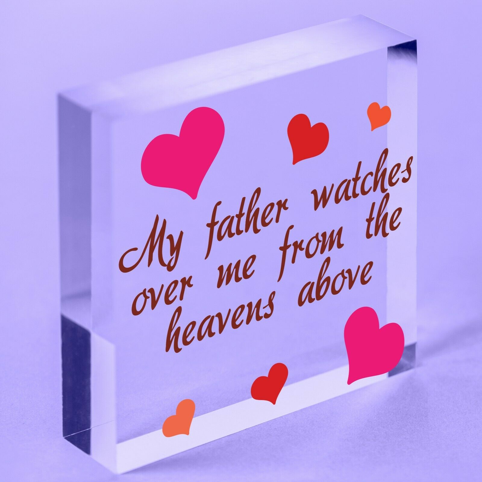 Daddy's Girl Acrylic Grave Memorial Father's Day Bereavement Sign Plaques