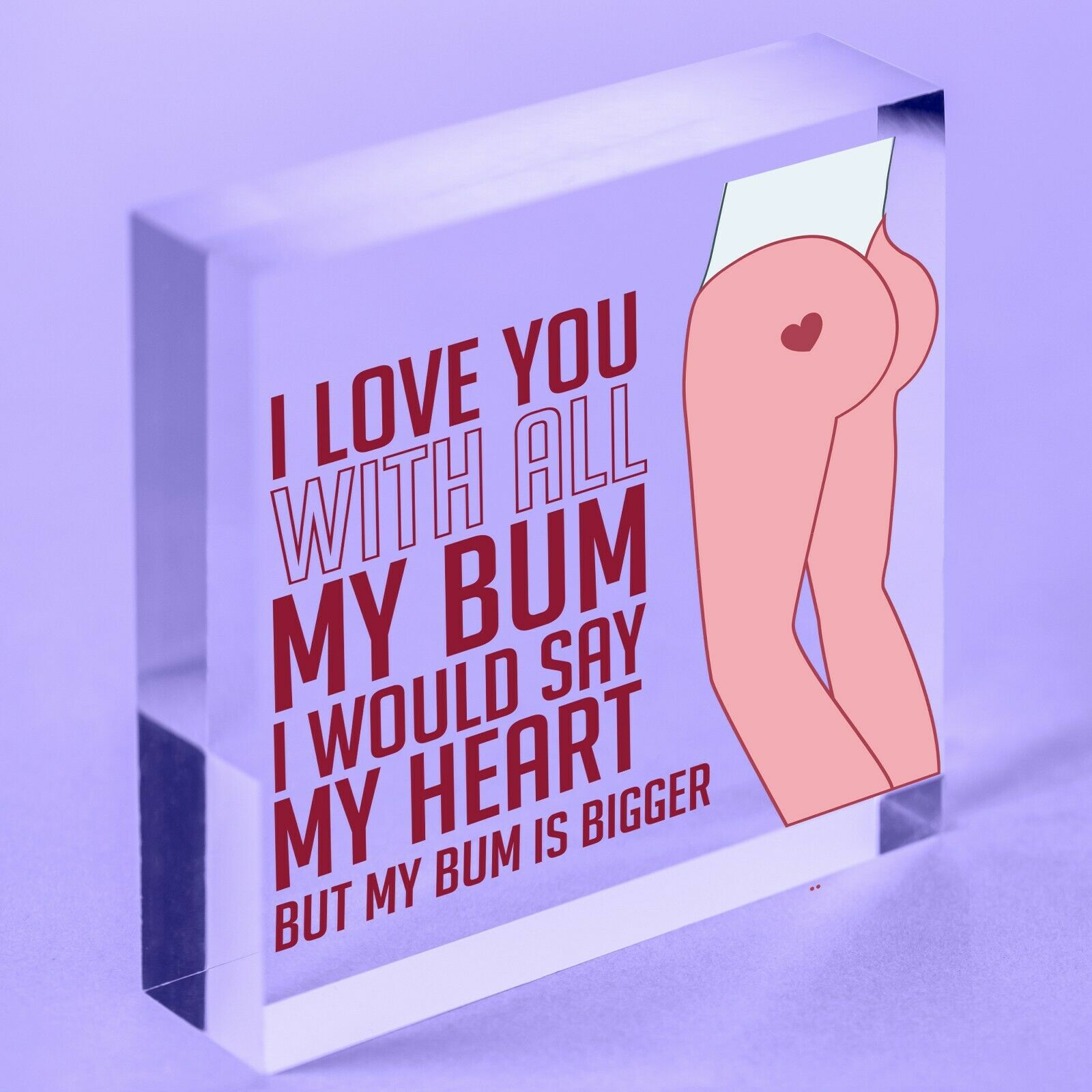 Funny Gifts For Men Acrylic Block Anniversary Gift Valentines Day Gifts For Him
