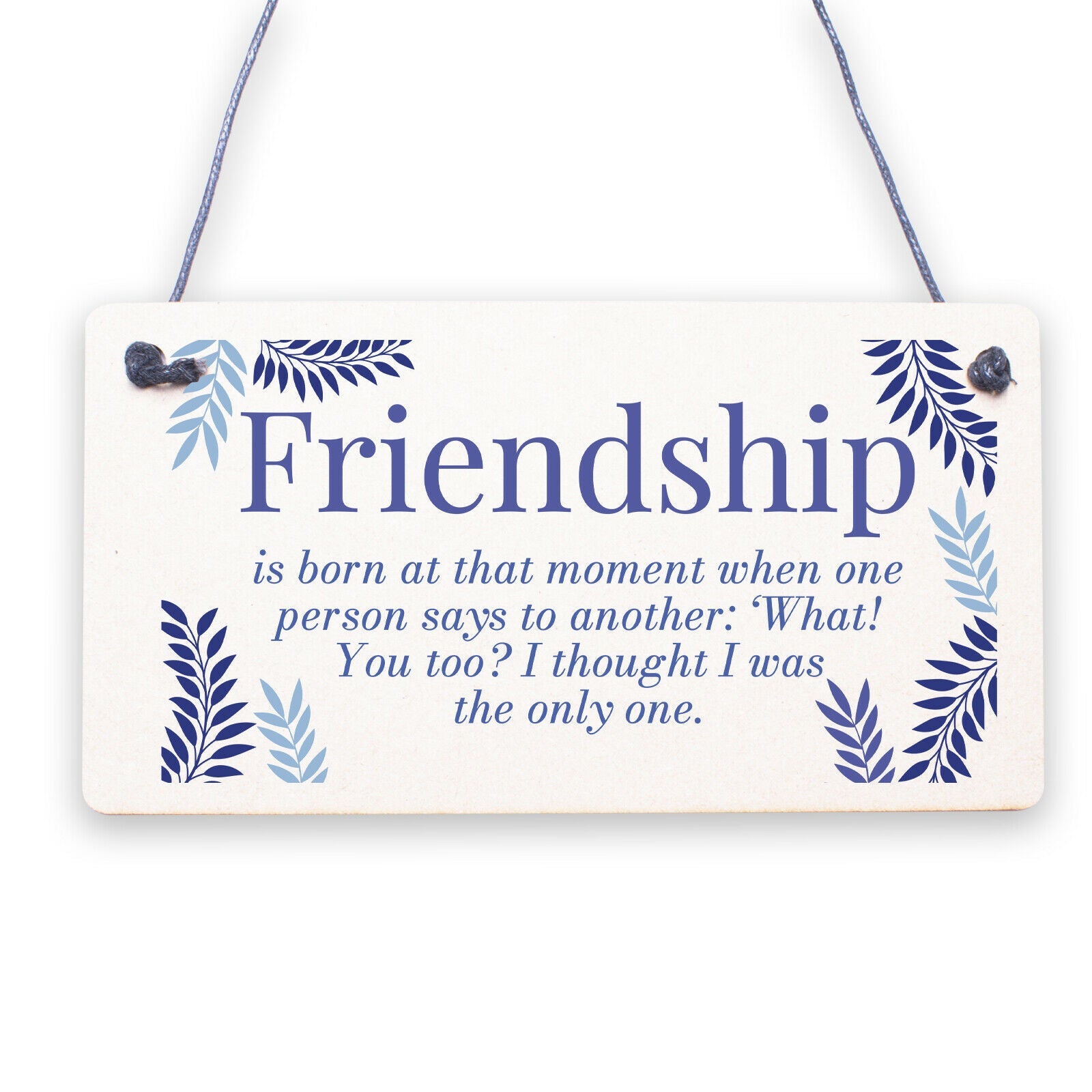 Friendship Sign Best Friend Plaque Funny Novelty Alcohol Birthday Thank You Gift