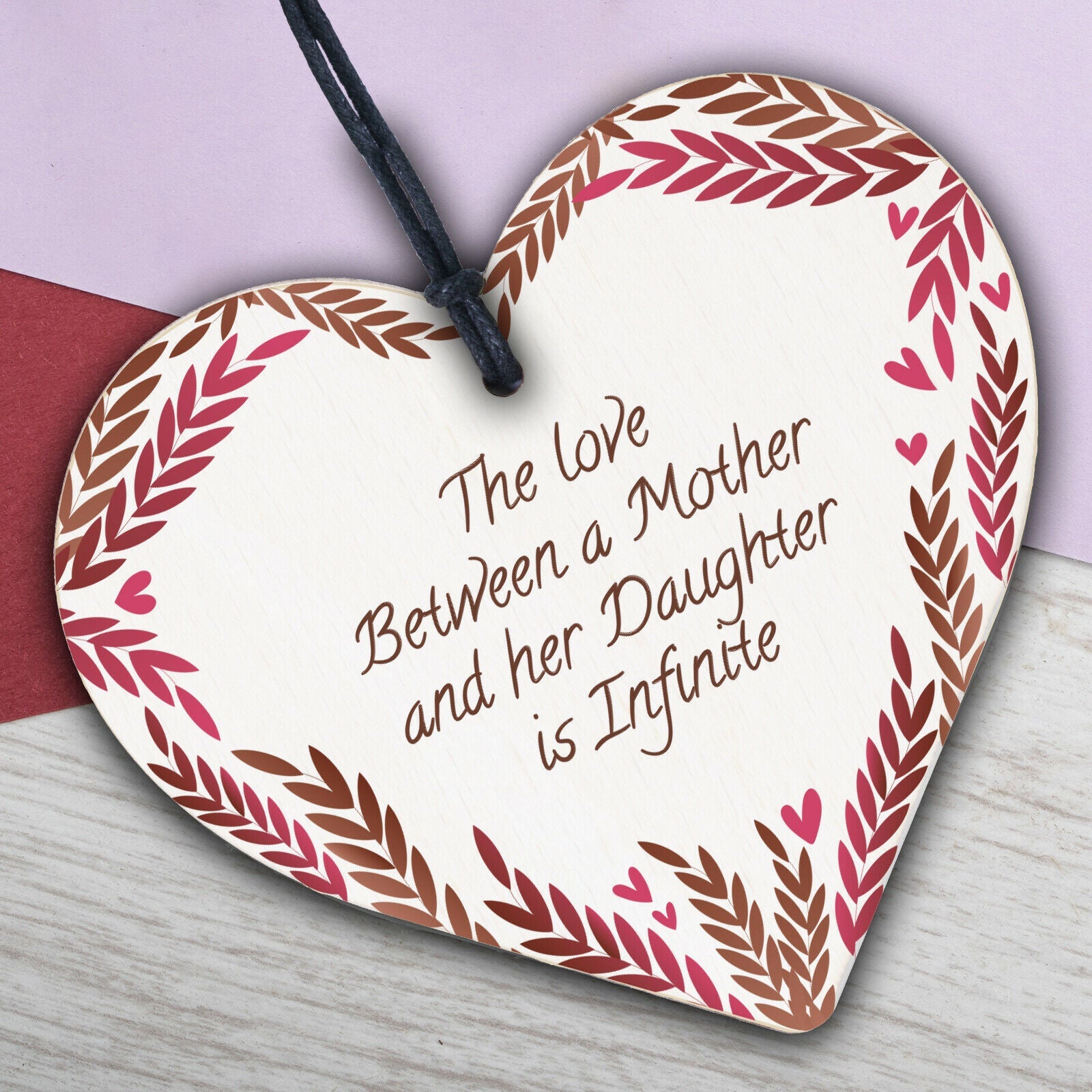 Mum Gifts Mothers Day Birthday Gifts From Daughter Wooden Heart Sign