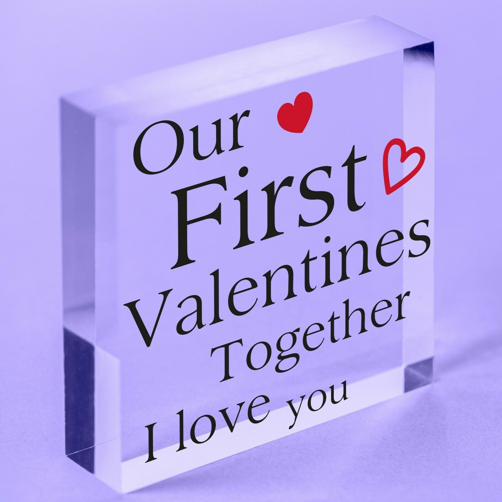 First Valentines Day  Sign Anniversary Gift For Him Boyfriend Gifts Acrylic