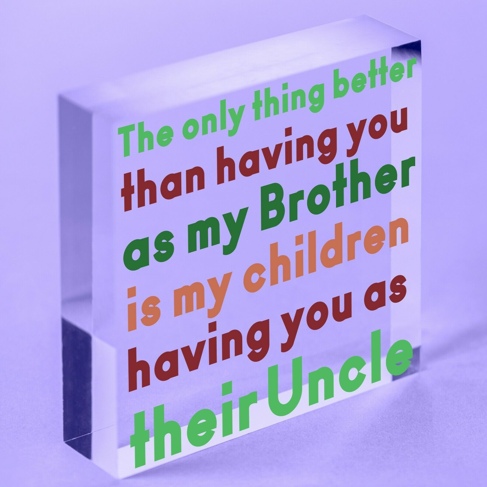 Best Uncle Gifts For Birthday Christmas Present Acrylic Heart Niece Nephew Gift