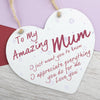 Day Gift Hanging Sign For Mum Nan Heart Love Sign Plaque