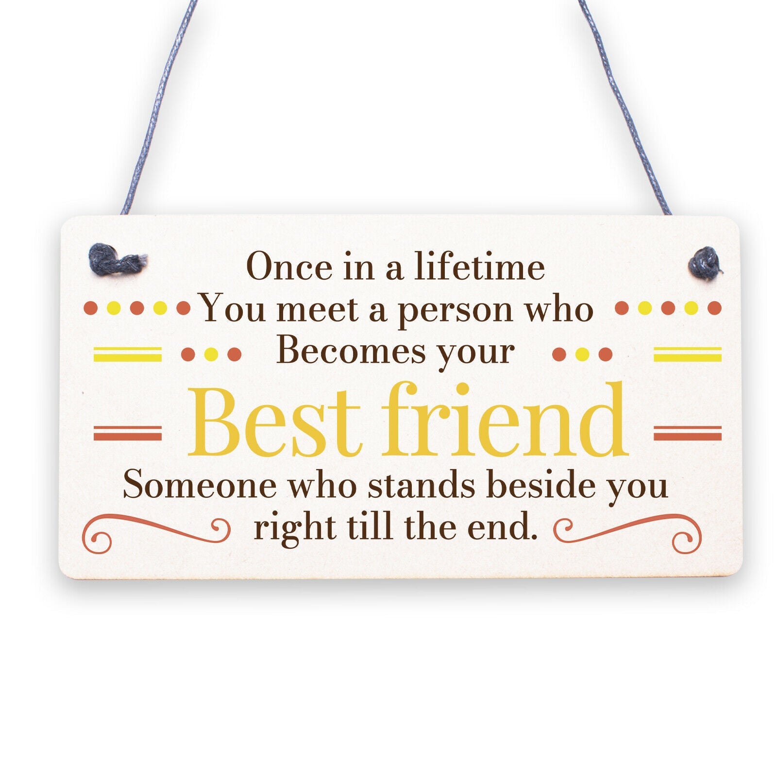 BEST FRIEND Birthday Christmas Gifts Friendship Plaque Keepsake Gift THANK YOU