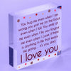 Dad I Love You Everyday Father's Day Gift Acrylic Block Cute Dad Sign
