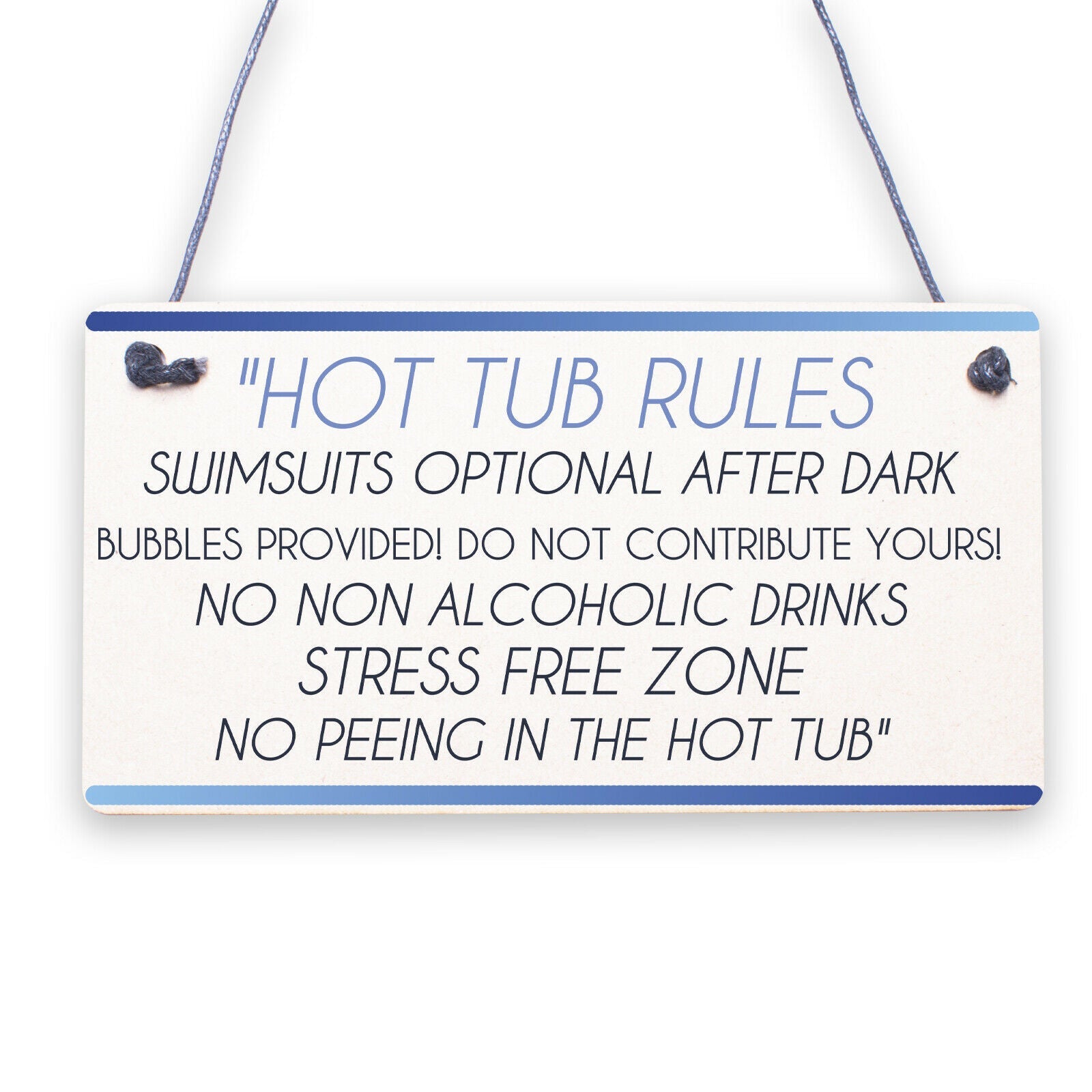 HOT TUB RULES Sign Hot Tub Signs And Plaques Shed Sign Summer House Plaque