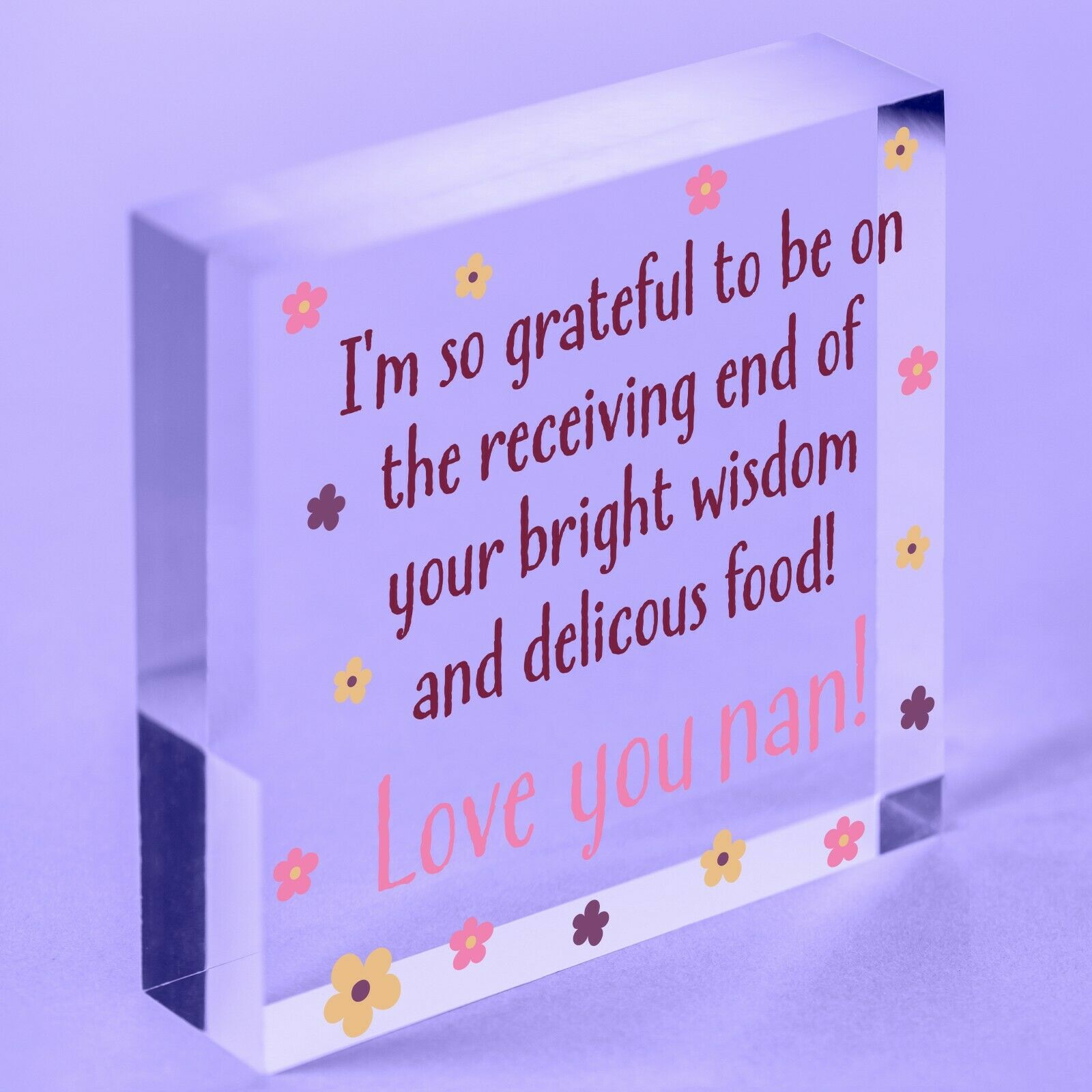 Great Nanny Gift Acrylic Block Grandparent Birthday Gift For Her Gifts For Women