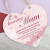 Mothers Day Hanging Gift Sign Heart Love Sign Plaque