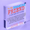 Best Friend Gift  Thank you  Sign Friendship Gifts  Acrylic Block