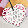 Wife Birthday Gifts Card Wooden Heart Gifts For Her Girlfriend Signs