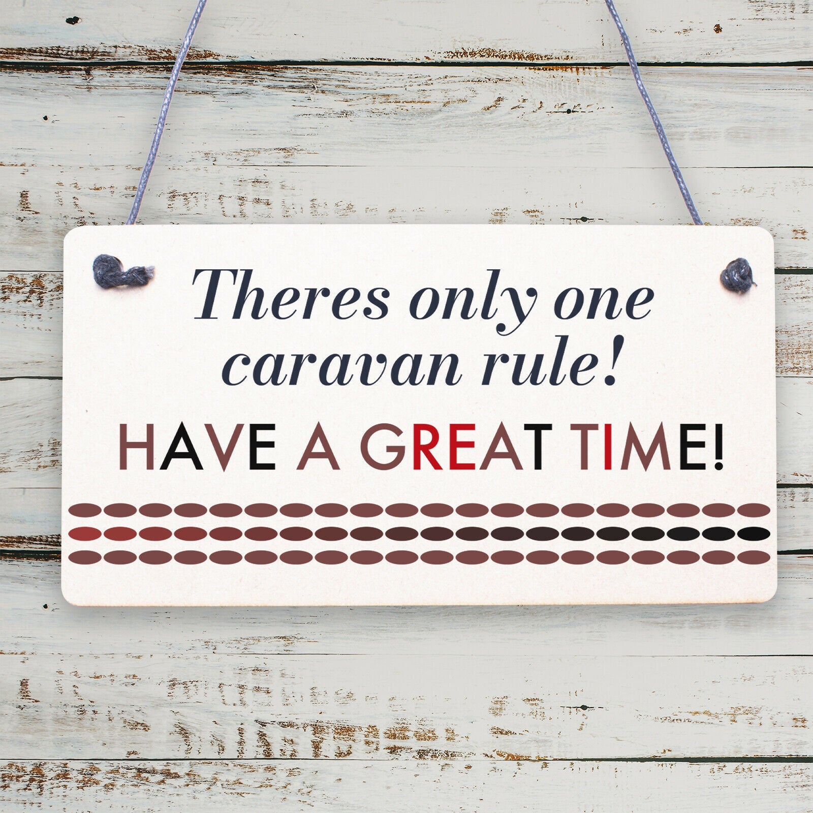 Caravan Rules Novelty Plaque Home Decor Garden Sign Retirement Friendship Gifts